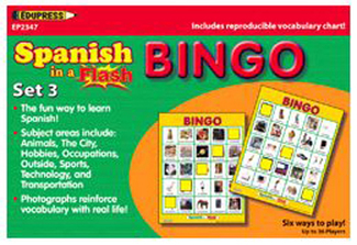 Picture of Spanish in a flash bingo set 3