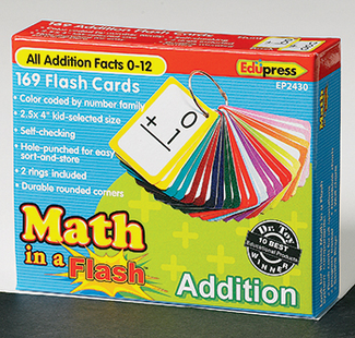 Picture of Math in a flash addition flash card