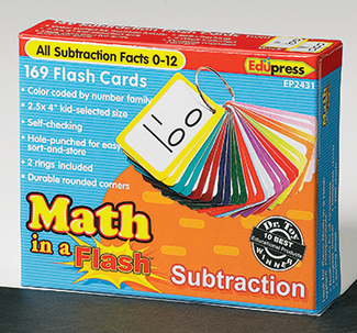 Picture of Math in a flash subtraction flash  cards
