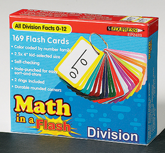 Picture of Math in a flash division flash card