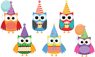 Picture of Birthday owls accents