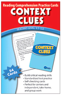 Picture of Context clues practice cards  reading levels 5.0-6.5
