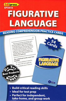 Picture of Figurative language reading  comprehension practice cards blue