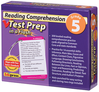 Picture of Reading comprehension gr 5 test  prep in a flash