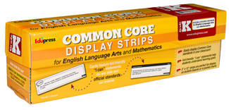 Picture of Common core state standards display  strips gr k