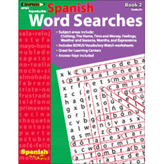 Picture of Spanish in a flash word searches 2