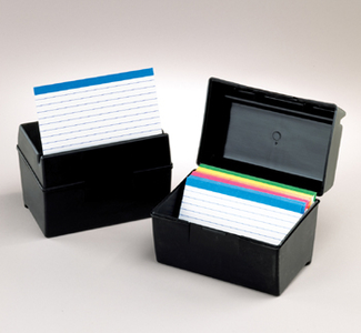 Picture of Oxford plastic index card box 3x5