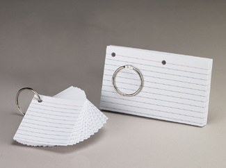 Picture of Oxford justflip-it punched & perfed  study cards