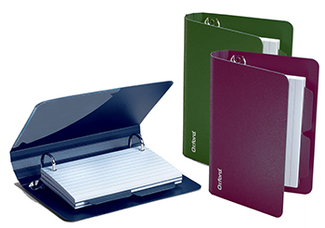 Picture of Oxford poly index card binder  assorted