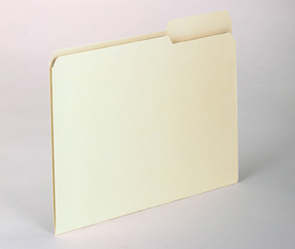 Picture of File folders letter 1/3 cut tab  100 ct