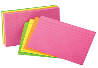 Picture of Oxford glow index cards 4 x 6