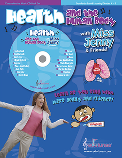 Picture of Health and the human body with miss  jenny & friends cd book set