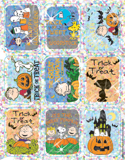 Picture of Peanuts halloween sparkle stickers