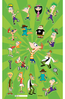 Picture of Phineas and ferb stickerfitti flat  packs