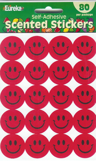 Picture of Stickers scented smiles 80/pk  strawberry