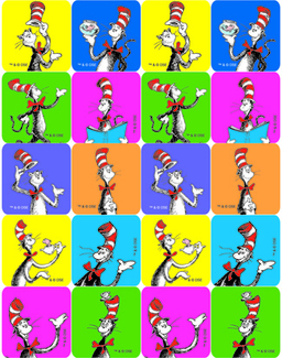 Picture of Cat in the hat stickers 120ct