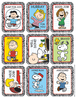 Picture of Stickers peanuts characters