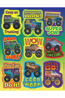 Picture of Motivational monster trucks giant  stickers
