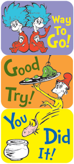 Picture of Dr seuss success stickers