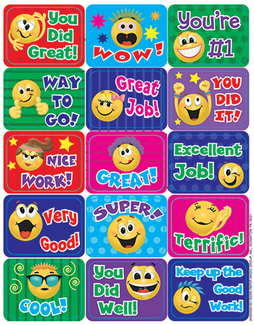 Picture of Emoticons success stickers