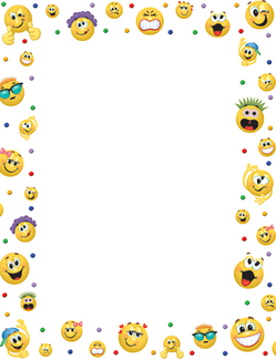 Picture of Emoticons computer paper
