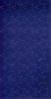 Picture of Stickers foil stars 3/4 inch blue