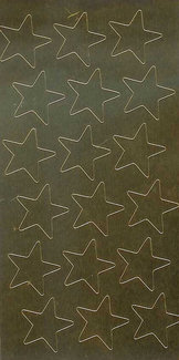 Picture of Stickers foil stars 3/4 inch 175/pk  gold