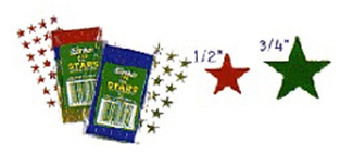 Picture of Stickers foil stars 1/2 inch 250/pk  silver