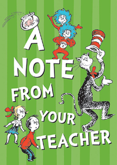 Picture of Cat in the hat teacher cards