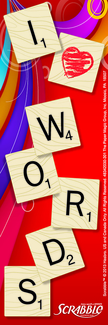 Picture of Scrabble i love words bookmarks