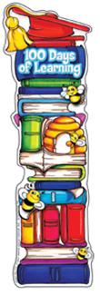 Picture of 100 days of school bookmark