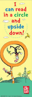 Picture of Dr seuss i can read in a circle and  upside down bookmarks