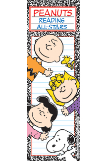 Picture of Peanuts reading all stars bookmarks