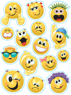 Picture of Emoticons 12 x 17 window clings