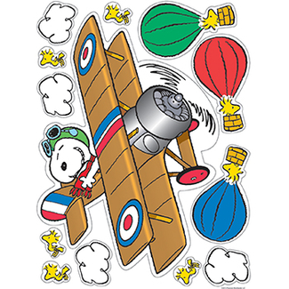 Picture of Peanuts flying ace window clings