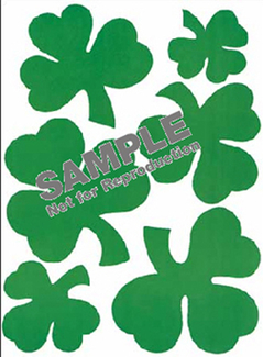 Picture of Window cling shamrocks