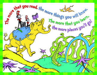 Picture of Dr seuss the more you read  17 x 22  posters