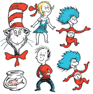 Picture of Large dr seuss characters 2-sided  deco kit