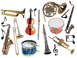 Picture of Photo orchestral instruments  2 sided deco kit