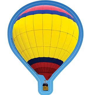 Picture of Hot air balloons paper cut outs