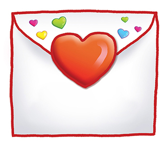 Picture of Valentine envelopes accents