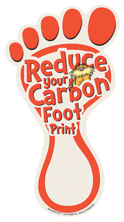 Picture of The lorax project carbon footprint  spaper cut-outs