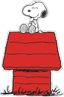 Picture of Snoopy on dog house accents