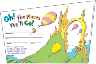 Picture of Seuss-oh the places youll go  recognition awards