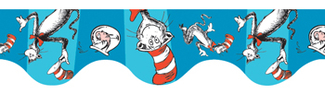 Picture of Cat in the hat blue deco trim