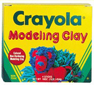 Picture of Modeling clay 4 pcs red blue grn yw
