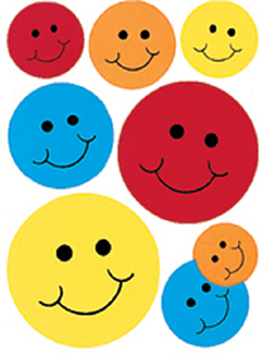 Picture of Window cling smiles 12 x 17