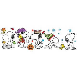Picture of Fall winter snoopy pose bb set