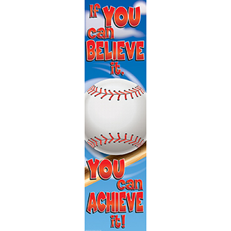 Picture of Baseball motivational banner 4ft