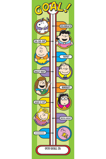Picture of Peanuts goal setting banner